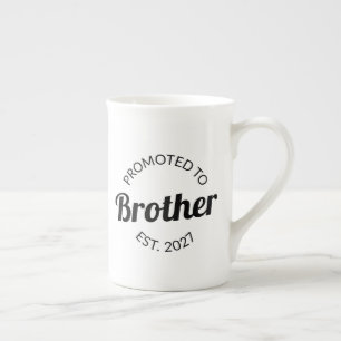 Promoted To Brother Est 2027 Big Brother I Bone China Mug