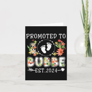 Promoted To Bubbe Mothers Day First Time Grandma Card
