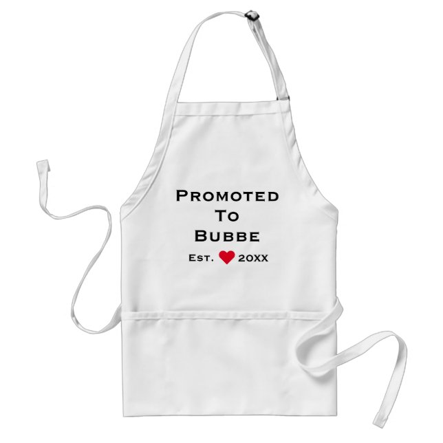 Promoted To Bubbe Standard Apron (Front)