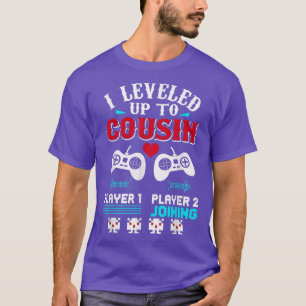 Promoted To Cousin 2022 Leveled Up To Cousin Est 2 T-Shirt