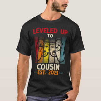 Promoted To Cousin 2023 Levelled Up To Pregnancy 2 T-Shirt