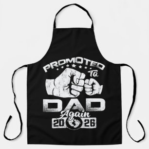 Promoted To Dad Again Est 2026 Apron