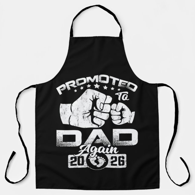 Promoted To Dad Again Est 2026 Apron (Front)