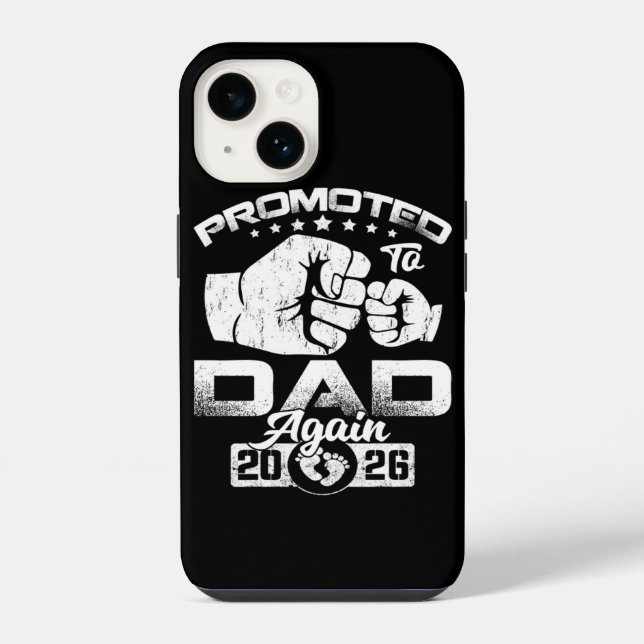 Promoted To Dad Again Est 2026 iPhone Case (Back)