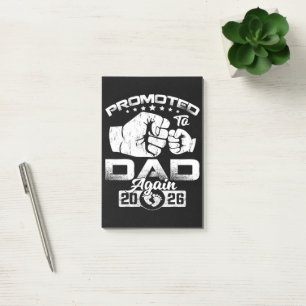 Promoted To Dad Again Est 2026 Post-it Notes
