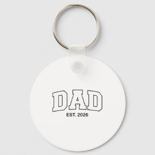 Promoted To Dad Est 2026 Daddy  Key Ring