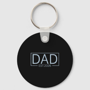 Promoted To Dad Est 2026 For New Daddy Boy Baby An Key Ring