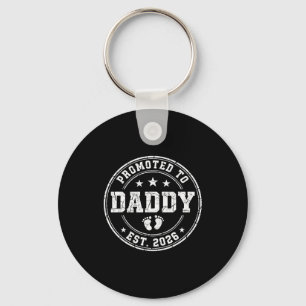 Promoted to dad est 2026 soon to be daddy new dadd key ring