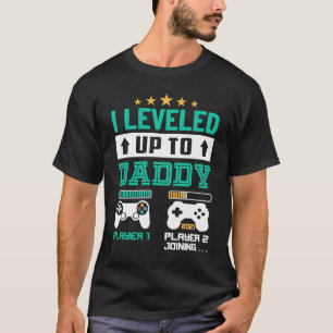 Promoted To Dad Leveled Up To Daddy Est 2021 T-Shirt