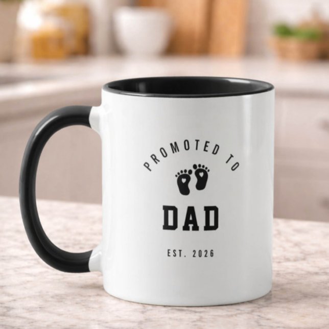 Promoted to Dad Mug New Dad Gift Idea (Creator Uploaded)