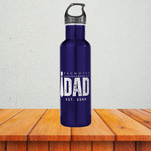 Promoted To Dad New Dad Father's Day Quote 710 Ml Water Bottle
