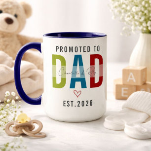 Promoted to Dad Personalised First Father’s Day Mug