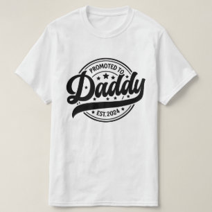 Promoted To Daddy 2024 Baby Present For New Daddy T-Shirt