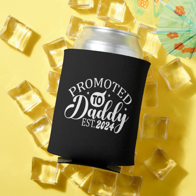 Promoted to daddy 2024 daddy to be can cooler (In Situ Summer)