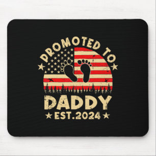 Promoted To Daddy 2024 Soon To Be Fathers Day New Mouse Pad