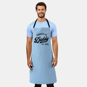 Promoted to Daddy 2026 – Baby Announcement Apron
