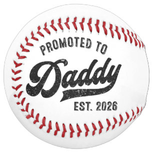 Promoted to Daddy 2026 – Baby Announcement Softball