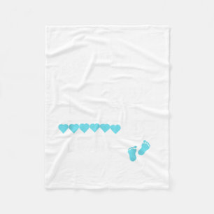 Promoted to Daddy 2026 Boy Baby Gender Reveal Fleece Blanket