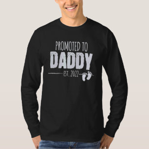 Promoted To Daddy Again 2022 Soon To Be Dad Husban T-Shirt
