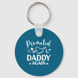 Promoted to daddy again heart arrow matching key ring
