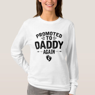 Promoted To Daddy Again Vintage Father's Day For D T-Shirt