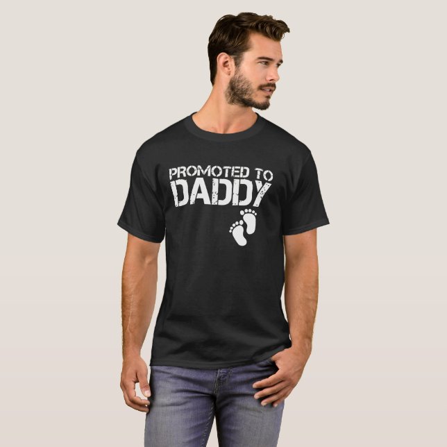 Promoted To Daddy Est 2018 T-Shirt (Front Full)