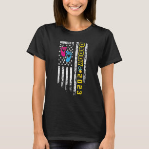 Promoted To Daddy Est 2023 First Time Dad Patrioti T-Shirt