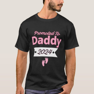 Promoted To Daddy est 2024  T-Shirt