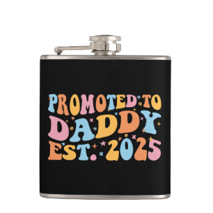 Promoted To Daddy Est. 2025 III Hip Flask