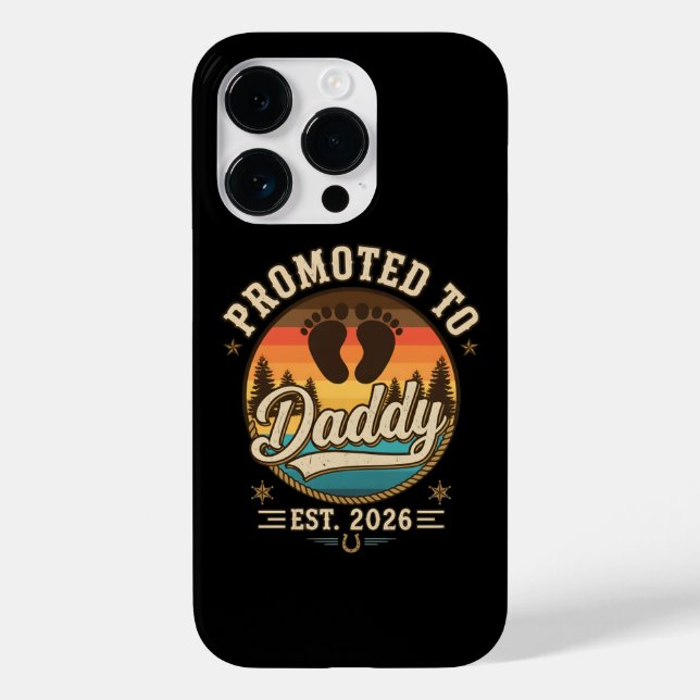 Promoted to Daddy Est 2026 Case-Mate iPhone Case (Back)