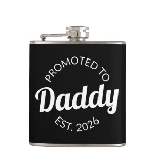 Promoted To Daddy Est. 2026 I Hip Flask