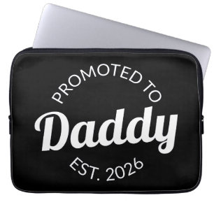Promoted To Daddy Est. 2026 I Laptop Sleeve