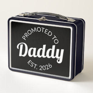 Promoted To Daddy Est. 2026 I Metal Lunch Box