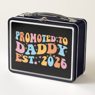Promoted To Daddy Est. 2026 III Metal Lunch Box