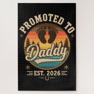 Promoted to Daddy Est 2026 Jigsaw Puzzle