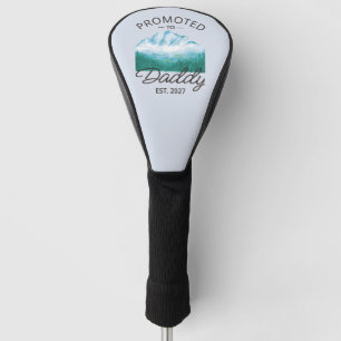 Promoted To Daddy Est 2027 New Dad Announcement VI Golf Head Cover