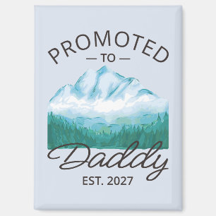 Promoted To Daddy Est 2027 New Dad Announcement VI Magnet