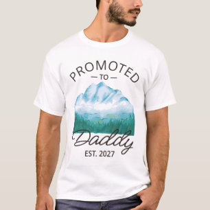 Promoted To Daddy Est 2027 New Dad Announcement VI T-Shirt