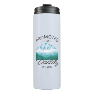 Promoted To Daddy Est 2027 New Dad Announcement VI Thermal Tumbler