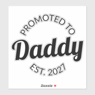 Promoted To Daddy Est 2027 New Dad Baby Shower I