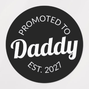 Promoted To Daddy Est 2027 New Dad Baby Shower I