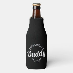 Promoted To Daddy Est 2027 New Dad Baby Shower I Bottle Cooler