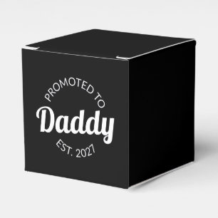 Promoted To Daddy Est 2027 New Dad Baby Shower I Favour Box