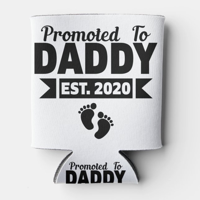 Promoted to daddy father's day gift can cooler (Front)