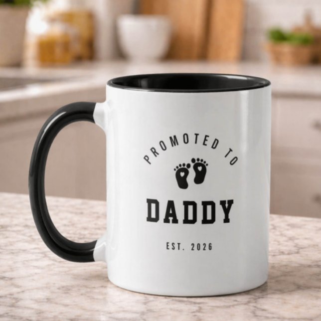 Promoted to Daddy Mug New Dad Gift (Creator Uploaded)