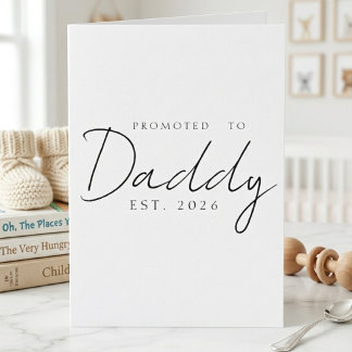 Promoted To Daddy Sweet Announcement Script Design
