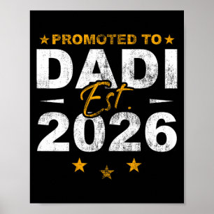 Promoted to dadi 2026 funny new grandma reveal  poster