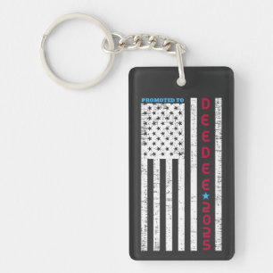 Promoted To Dee-Dee Daddy First Time Dad Key Ring