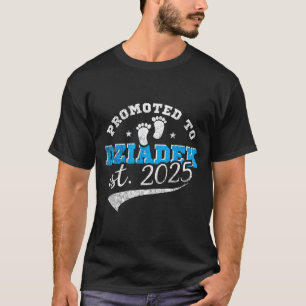Promoted To Dziadek Est 2025 Proud New Grandpa Vin T-Shirt