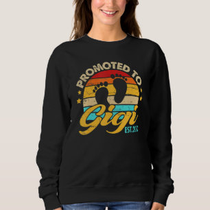 Promoted To Gigi 2023 Mother's Day First Time Mom Sweatshirt
